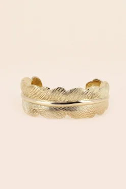 Philippe Audibert Bracelet Plume Dore Discount