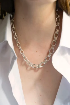 Philippe Audibert Byron Pm Necklace Argente New