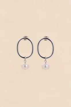 Philippe Audibert Earrings Pia Pearl Argente Flash Sale