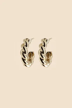 Philippe Audibert Earrings Twisted Hoops Dore Shop