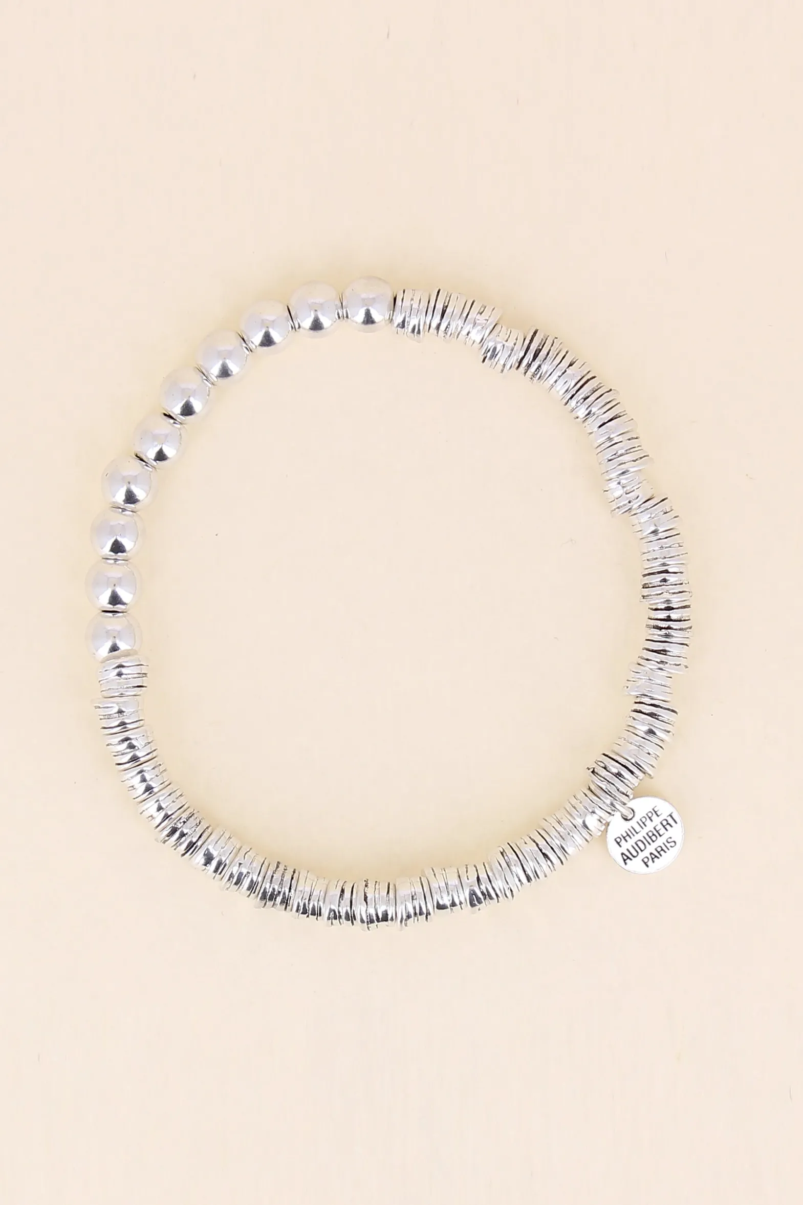 Philippe Audibert Men Bracelet Striated Beads Cheap