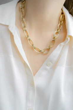 Philippe Audibert Necklace Byron Gm Dore Discount