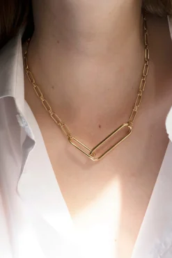 Philippe Audibert Necklace Ena Double Dore Hot