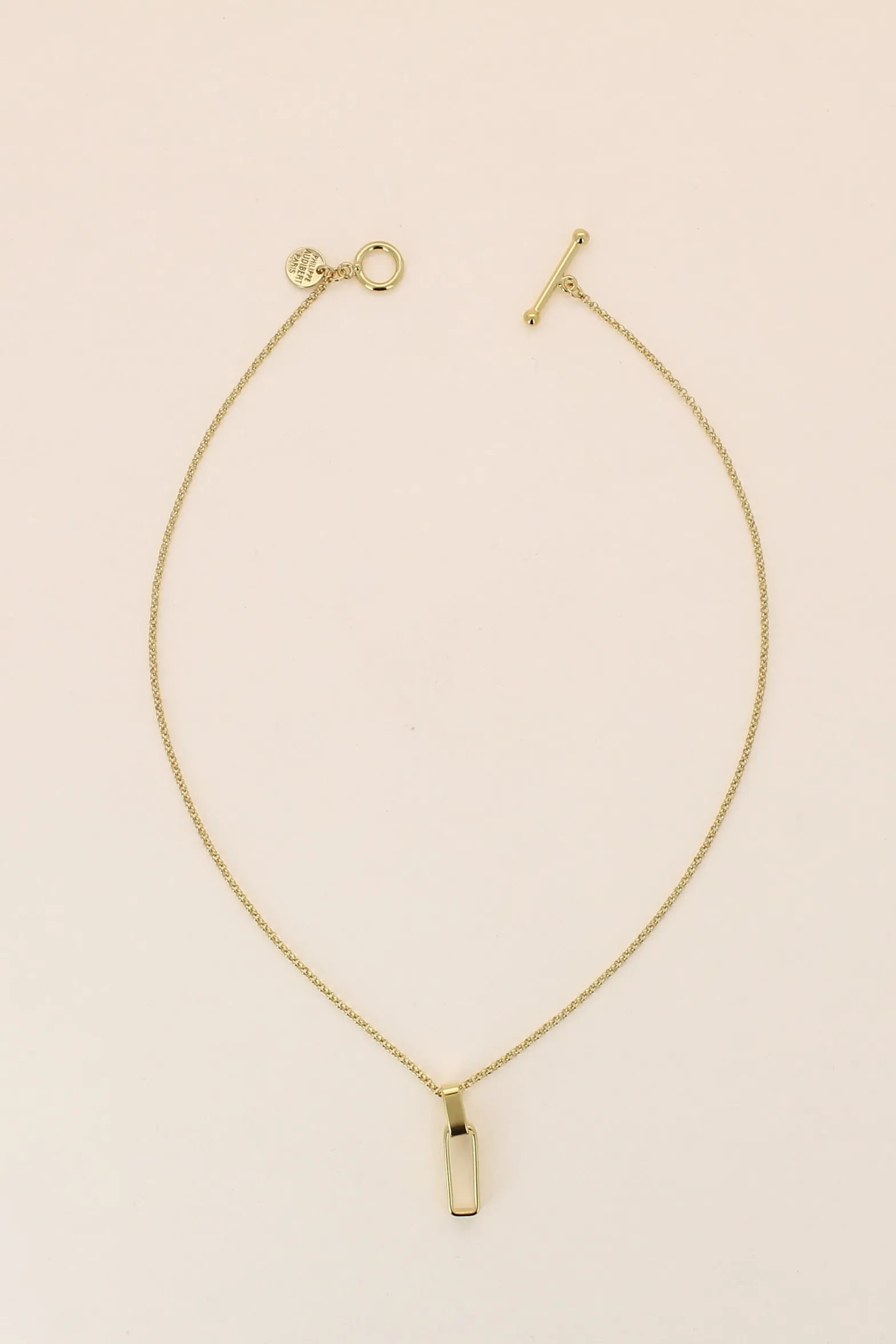Philippe Audibert Necklace Pendant Soren Dore Flash Sale