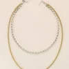 Philippe Audibert Necklace Virgil Double Bicolore Cheap