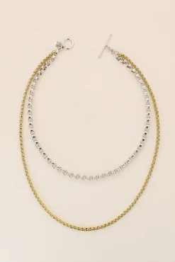 Philippe Audibert Necklace Virgil Double Bicolore Cheap