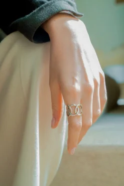 Philippe Audibert Ring Colombus Argente Flash Sale